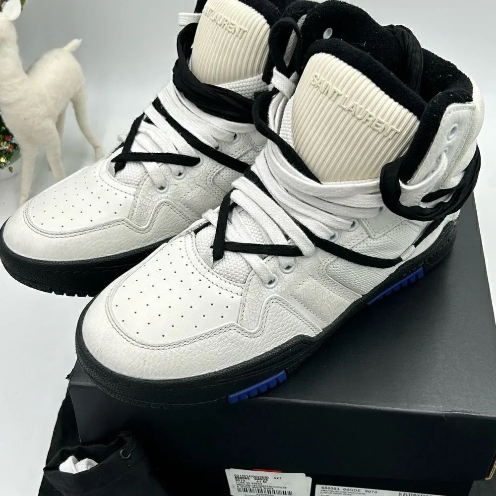 Men’s Saint Laurent cure 05 mid top sneakers size 41 made in Italy